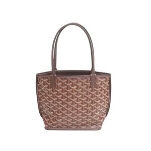 GOYARD Anjou Pouch handbag Burgundy Red leather
